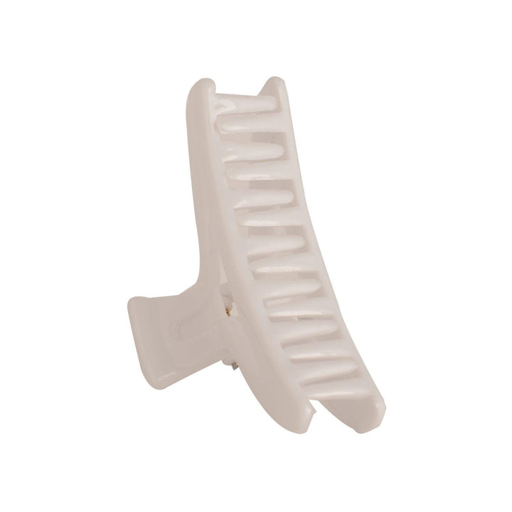 Women Set Of 3 White Acrylic Claw Clips - Trendisia