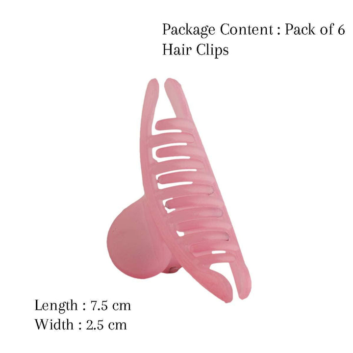 Women Set Of 6 Claw Clips - Trendisia
