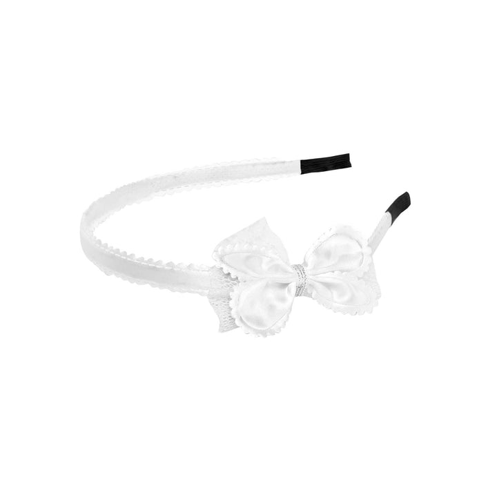 Women White Bow Headband - Trendisia